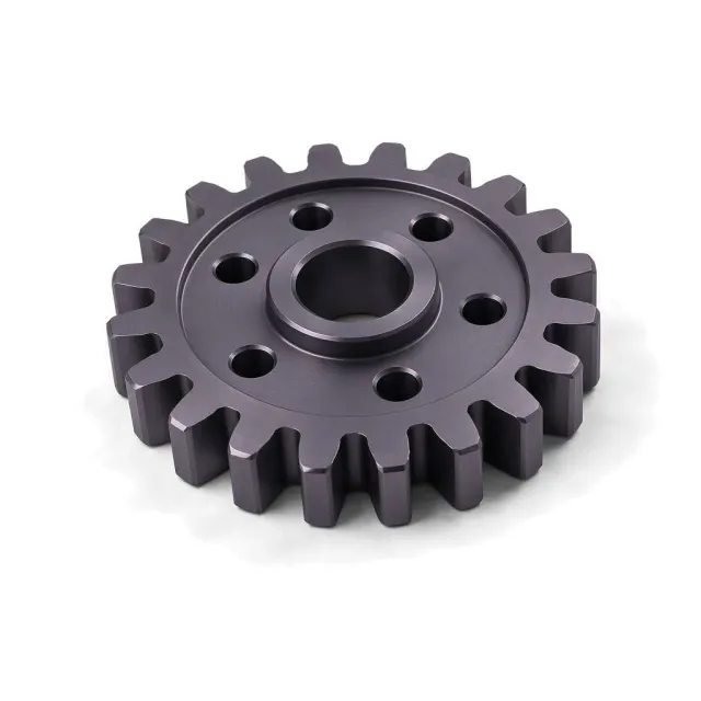 Aluminum Titanium Nitride PVD on a machined part