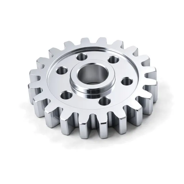 Decorative Nickel-Chrome Plating on a machined part