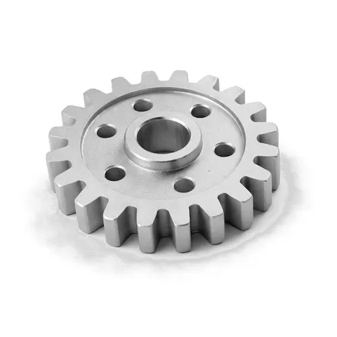 Part with bead blasted finish