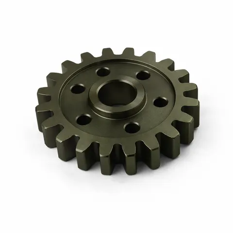 Part with hard anodized type iii finish